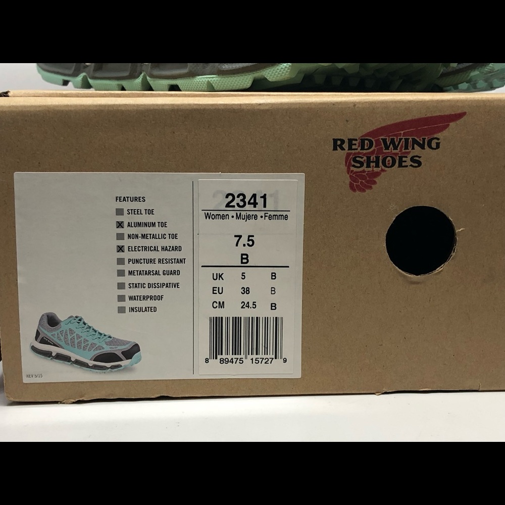 RED WING Safety Toe Sporty Lace Up Shoes - Picture 9 of 10